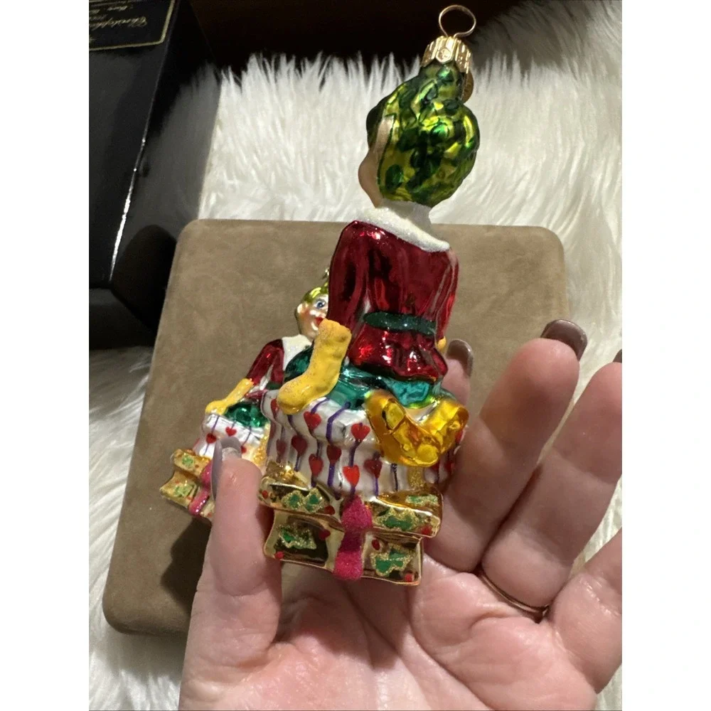 christopher radko lot of 2 Mary Mischief elf christmas ornaments VNTG 2000 w box